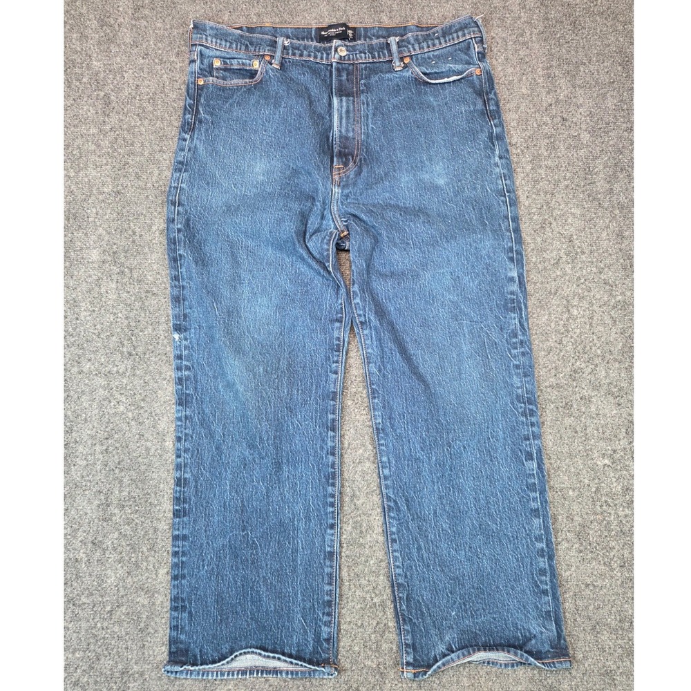 Abercrombie & Fitch Vintage Stretch Baggy Jeans Mens 38x27 (40x30tag) Blue